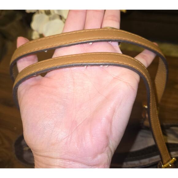 Michael Kors Jet Set MK Logo Brown Signature Tote - Picture 6 of 6